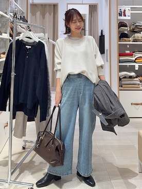 「アイテム（チェスターコート）」を使った、せこ子さん（レディース・159cm・30代）の秋コーディネート