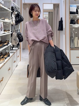 「GLOBAL WORK（グローバルワーク）のアイテム」を使った、せこ子さん（レディース・159cm）の秋コーディネート