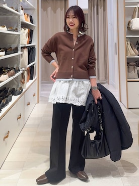 せこ子さん（レディース・159cm）の冬コーディネート