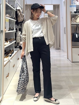 「アイテム（トートバッグ）」を使った、せこ子さん（レディース・159cm・30代）の夏コーディネート