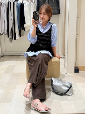 「GLOBAL WORK（グローバルワーク）のアイテム（アクセサリー）」を使った、せこ子さん（レディース・159cm）の夏コーディネート