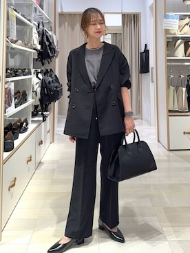 「アイテム（スラックス）」を使った、せこ子さん（レディース・159cm・30代）の夏コーディネート
