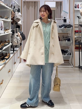 「アイテム（アクセサリー）」を使った、せこ子さん（レディース・159cm・30代）の冬コーディネート