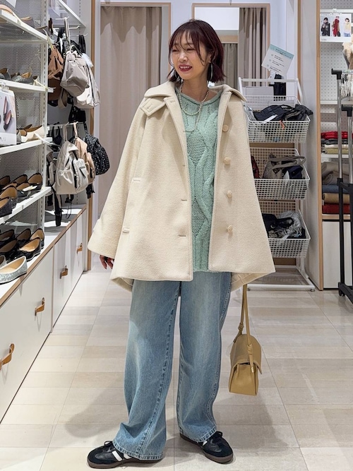 セール】MATINEE LINE/ウーリーツイルスタンドコート/603290（ステン