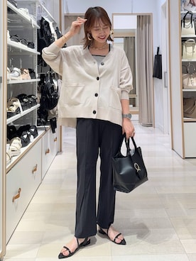「アイテム（アクセサリー）」を使った、せこ子さん（レディース・159cm・30代）の春コーディネート