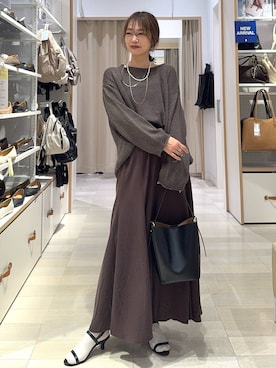 「アイテム（ニット/セーター）」を使った、せこ子さん（レディース・159cm・30代）の夏コーディネート