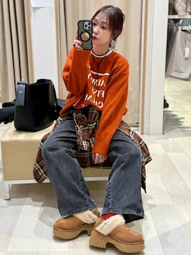 「アイテム（ショルダーバッグ）」を使った、せこ子さん（レディース・159cm・30代）の冬コーディネート