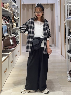 「GLOBAL WORK（グローバルワーク）のアイテム（トップス）」を使った、せこ子さん（レディース・159cm）の秋コーディネート