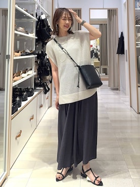「アイテム（タンクトップ）」を使った、せこ子さん（レディース・159cm・30代）の夏コーディネート