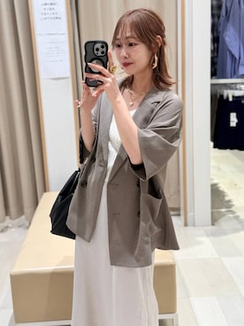 「GLOBAL WORK（グローバルワーク）のアイテム（ジャケット/アウター）」を使った、せこ子さん（レディース・159cm）の春コーディネート