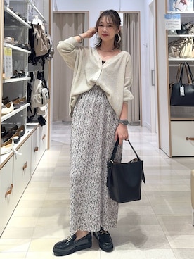「アイテム（アクセサリー）」を使った、せこ子さん（レディース・159cm・30代）の秋コーディネート
