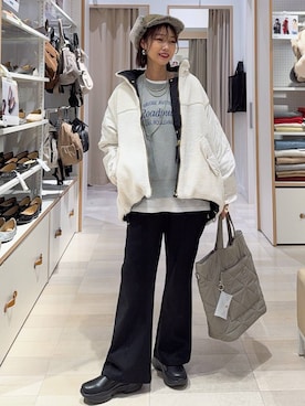 「アイテム（ブルゾン）」を使った、せこ子さん（レディース・159cm・30代）の秋コーディネート