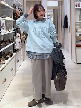 「アイテム（ブルゾン）」を使った、せこ子さん（レディース・159cm・30代）の秋コーディネート