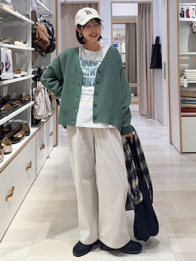 「GLOBAL WORK（グローバルワーク）のアイテム（スニーカー）」を使った、せこ子さん（レディース・159cm）の秋コーディネート