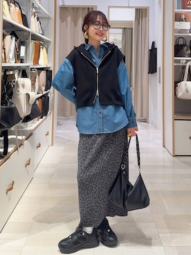 せこ子さん（レディース・159cm）の冬コーディネート