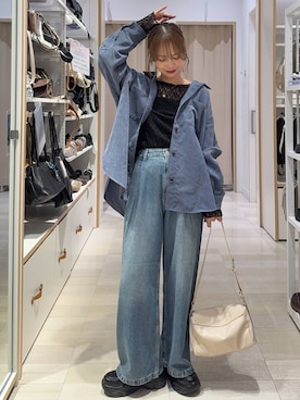 「GLOBAL WORK（グローバルワーク）のアイテム（ジャケット/アウター）」を使った、せこ子さん（レディース・159cm）の秋コーディネート