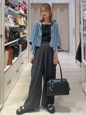 「GLOBAL WORK（グローバルワーク）のアイテム（アクセサリー）」を使った、せこ子さん（レディース・159cm）の夏コーディネート