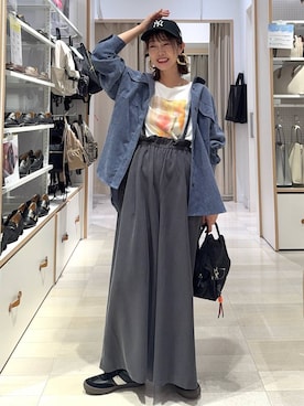 「GLOBAL WORK（グローバルワーク）のアイテム（アクセサリー）」を使った、せこ子さん（レディース・159cm）の秋コーディネート