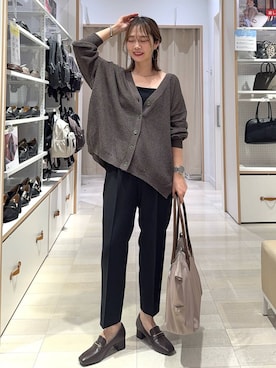 「アイテム（ローファー）」を使った、せこ子さん（レディース・159cm・30代）の夏コーディネート