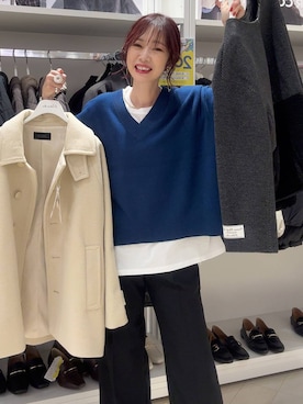 「アイテム（チェスターコート）」を使った、せこ子さん（レディース・159cm・30代）の秋コーディネート