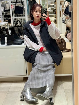 「アイテム（その他アウター）」を使った、せこ子さん（レディース・159cm・30代）の秋コーディネート