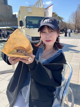 「GLOBAL WORK（グローバルワーク）のアイテム（トップス）」を使った、せこ子さん（レディース・159cm）の春コーディネート