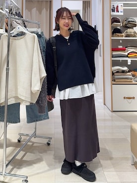 「アイテム（バックパック/リュック）」を使った、せこ子さん（レディース・159cm・30代）の秋コーディネート