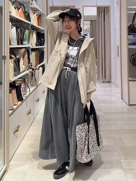 「GLOBAL WORK（グローバルワーク）のアイテム（トップス）」を使った、せこ子さん（レディース・159cm）の春コーディネート