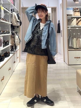 「アイテム（トートバッグ）」を使った、せこ子さん（レディース・159cm・30代）の秋コーディネート