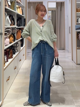 「GLOBAL WORK（グローバルワーク）のアイテム（シューズ）」を使った、せこ子さん（レディース・159cm）の春コーディネート