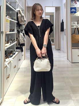 「GLOBAL WORK（グローバルワーク）のアイテム（オールインワン・サロペット）」を使った、せこ子さん（レディース・159cm）の夏コーディネート