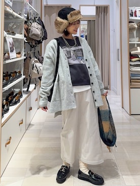 「アイテム（レッグウェア）」を使った、せこ子さん（レディース・159cm・30代）の冬コーディネート