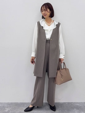 「アイテム（パンプス）」を使った、せこ子さん（レディース・159cm・30代）の秋コーディネート