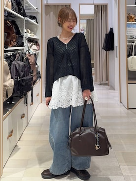 「GLOBAL WORK（グローバルワーク）のアイテム（シューズ）」を使った、せこ子さん（レディース・159cm）の春コーディネート