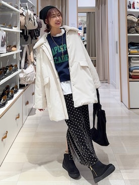 「アイテム（Tシャツ/カットソー）」を使った、せこ子さん（レディース・159cm・30代）の秋コーディネート