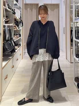 「GLOBAL WORK（グローバルワーク）のアイテム（ジャケット/アウター）」を使った、せこ子さん（レディース・159cm）の秋コーディネート