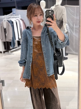 「GLOBAL WORK（グローバルワーク）のアイテム（トップス）」を使った、せこ子さん（レディース・159cm）の秋コーディネート