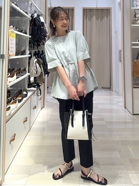 「アイテム（サンダル）」を使った、せこ子さん（レディース・159cm・30代）の夏コーディネート