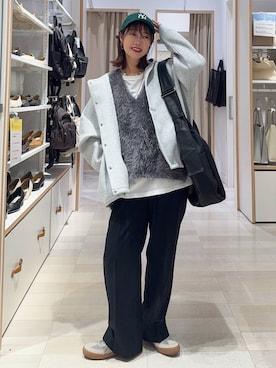 「アイテム（ブルゾン）」を使った、せこ子さん（レディース・159cm・30代）の秋コーディネート