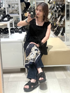 「ママコーデ」｜「アイテム（財布/小物）」を使った、せこ子さん（レディース・159cm）の夏コーディネート