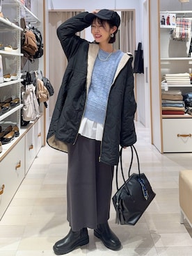 「アイテム（ブルゾン）」を使った、せこ子さん（レディース・159cm・30代）の秋コーディネート