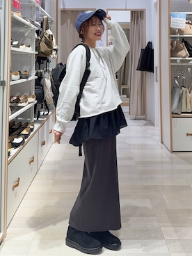 「アイテム（バックパック/リュック）」を使った、せこ子さん（レディース・159cm・30代）の秋コーディネート