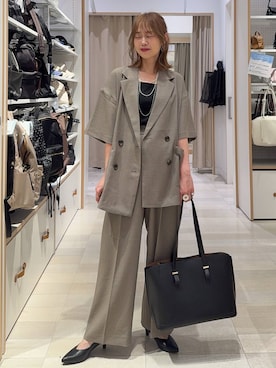 「GLOBAL WORK（グローバルワーク）のアイテム（シューズ）」を使った、せこ子さん（レディース・159cm）の春コーディネート