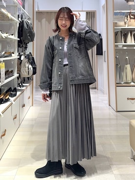 「アイテム（デニムジャケット）」を使った、せこ子さん（レディース・159cm・30代）の秋コーディネート