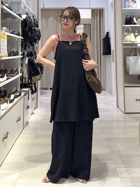 「アイテム（アクセサリー、グレー系）」を使った、せこ子さん（レディース・159cm）の夏コーディネート