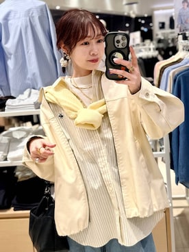 「GLOBAL WORK（グローバルワーク）のアイテム（アクセサリー）」を使った、せこ子さん（レディース・159cm）の春コーディネート