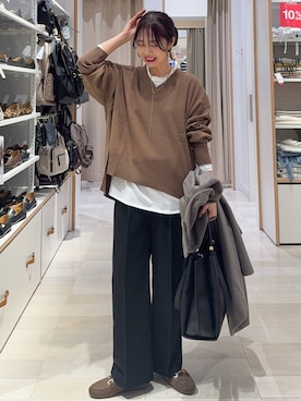 せこ子さん(レディース・159cm)の冬コーディネート