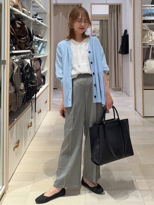clore+ レディワークシャツ w closet（ダブルクローゼット）の「レースパイピングシャツ