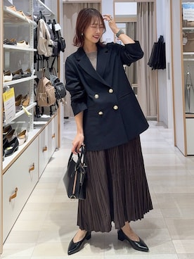 「アイテム（テーラードジャケット）」を使った、せこ子さん（レディース・159cm・30代）の秋コーディネート