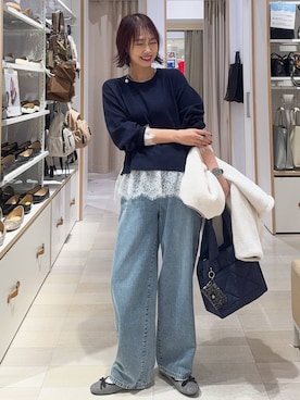 「アイテム（ブルゾン）」を使った、せこ子さん（レディース・159cm・30代）の秋コーディネート